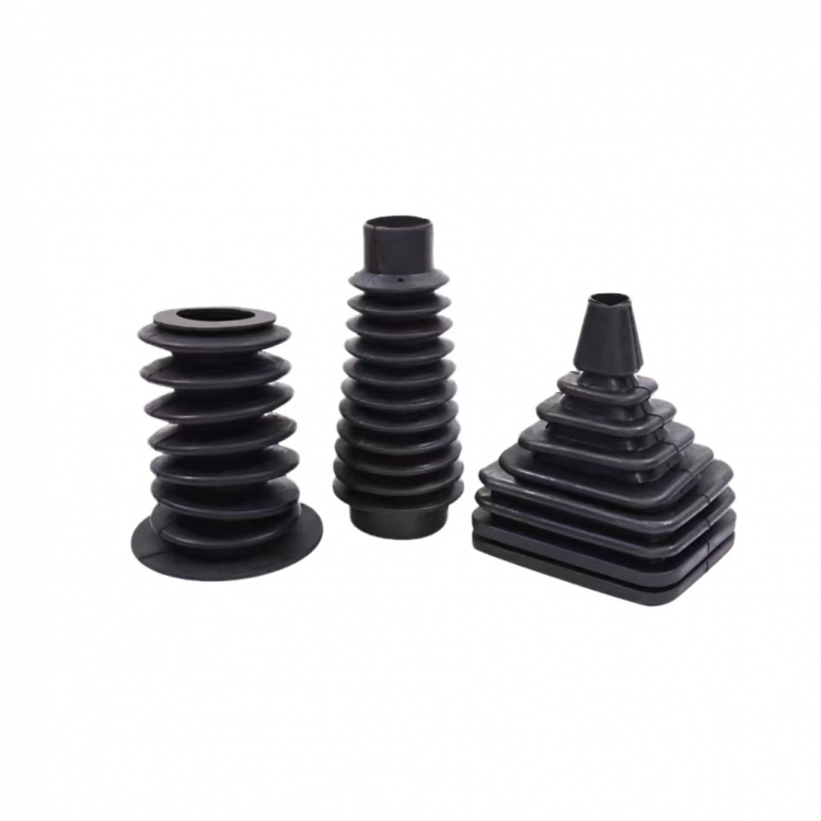 Corrugated rubber dust cover